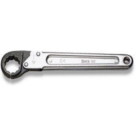 CHIAVE POLIGONALE 19MM CROMATA TESTA BRUNITA BETA