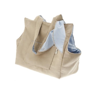 Borsa per Cani Luce in Cotone Summer Azzurra Dimensioni 37x31x20 Cm