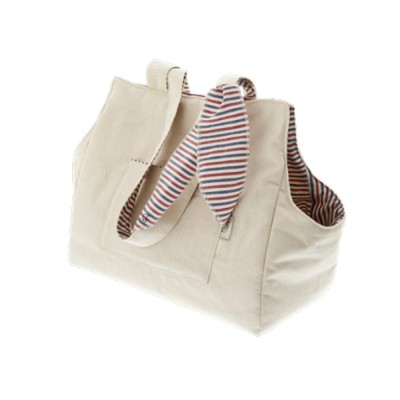 Borsa per Cani Luce in Cotone Summer Righe Dimensioni 37x31x20 Cm