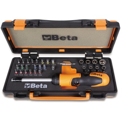 CASSETTA 860/C38P 37PEZZI BUSSOLE INSERTI 1/4 " BETA