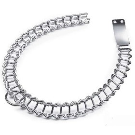 COLLARE PER CANE IN ACCIAIO NICHELATO CM 60