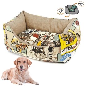 Fuss Dog Cuccia per Cane Sfoderabile e Lavabile Fifties cm 120xh30 Made In Italy