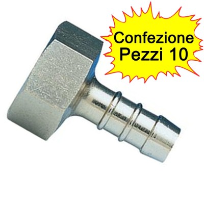 Multipack 10 Pz Portagomma Ottone Cromato F 1/2