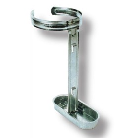 Abbeveratoio Portabottiglie per Gabbie da Conigli o Volatili Modello Zincato