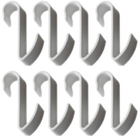 Appendini In Resina Bianco Hook Bianco Per Box Doccia Acessori Bagno Multipack 8 Pezzi