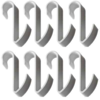 Appendini In Resina Bianco Hook Bianco Per Box Doccia Acessori Bagno Multipack 8 Pezzi