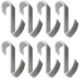 Appendini In Resina Bianco Hook Bianco Per Box Doccia Acessori Bagno Multipack 8 Pezzi