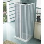 Box Doccia Riducibile Pvc a Soffietto 2 Ante Chiusura ad angolo cm 90x90x90x185h