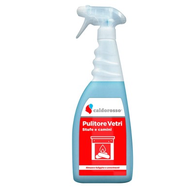 Multipack da 6 Pulitori Vetri Stufe e Camini Caldorosso 750 Millilitri Ciascuno
