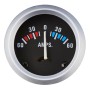 Indicatore Amperometro 60 - 60 A DC 12 Volt Nero Diametro mm 57