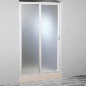 Porta Riducibile Box Doccia Smart BSE124001 Telaio Bianco Acrilico Forte