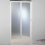 Porta Riducibile Box Doccia Smart BSE124001 Telaio Bianco Acrilico Forte