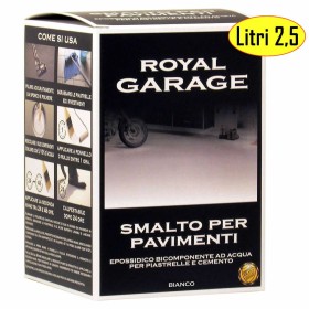 Smalto Brava Royal Garage Bianco Per Pavimenti Piastrelle RGB2 ml 2500