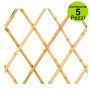 Multipack da 5 pz Tralicci Estensibili In Bamboo Canna Grossa 0,60 x h 1,80 Metri Colore Naturale