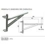 Bandiera Mensola Per Carrucola Di Sicurezza Autobloccante Per Edilizia Portata Kg 250
