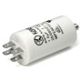 Condensatore 12,5 Mf 450 Volt Doppio Faston Codolo Filettato mm 8