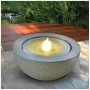 Fontana a Sfera Mezzaluna con Led e Pompa in Resina Dimensioni 50 x h 24 cm Giardino Magic
