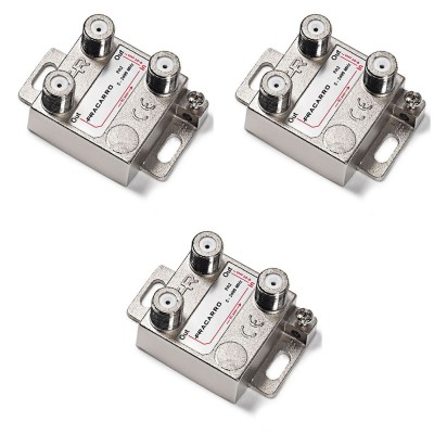 Multipack da 3 Partitori PA2 a 2 Vie Ciascuno 5-2400 MHZ 150x110x50 mm