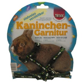 Pettorina + Guinzaglio Coniglietti con Disegno (6263)