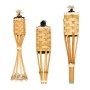 Multipack da 30 pz Torce in Bamboo Naturale Torcia Da Giardino In Bamboo 150 Centimetri