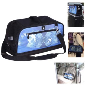 Borsa da Viaggio Travel Bag per Gatti e Cani Aereo Auto e Treno Max 6 Kg Santorini