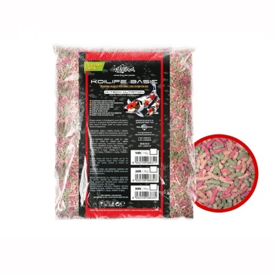 Haquoss Koilife Basic Mangime da laghetto per Carpe koi e Pesci Rossi 30lt 3 kg