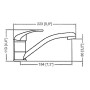 Miscelatore Monocomando per Lavello Canna Girevole 1/2" Femmina