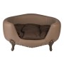 Divano per Cani Luxury Elegance Ecopelle C/Cuscino Marrone CM 74x56xh36