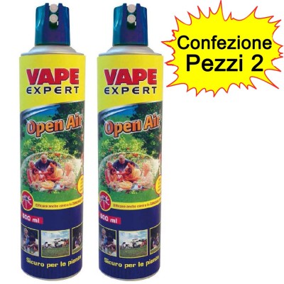 Vape Open Air Insetticida Contro le Zanzare Tigre 2 Bombolette