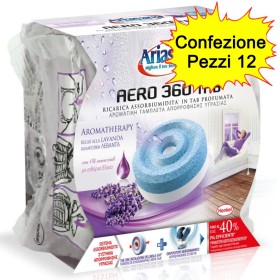 Ariasana Ricarica TAB Relaxing Lavanda Aero 360 Gradi Confezione da 12 Pacchi da 450 Grammi Ciascuno