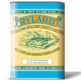 Vernice VG 63 Satinata Trasparente Brava Rylard Oleofenolica Litri 2,5 Per Nauti Legno