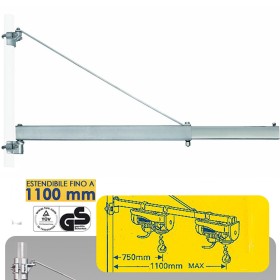 ASTA SUPPORTO A BANDIERA PER PARANCHI MM 1100