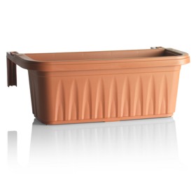 VASO PLASTICA FIORIERA CM 50 BAMA RONDINE COLORE TERRACOTTA