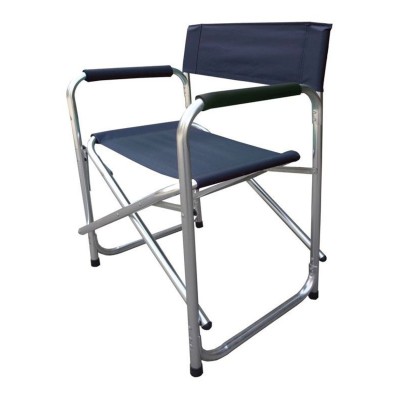 SEDIE REGIA BLU ALLUMINIO E POLIESTERE 56X46XH80