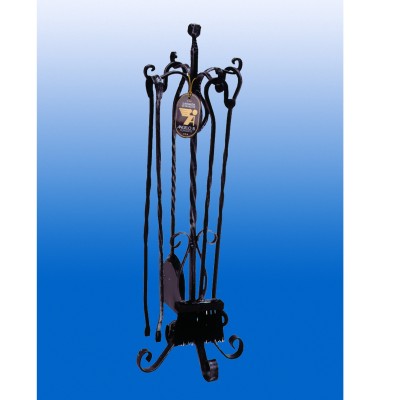 SERVIZIO FORGIATO BIGLIA ALTEZZA 70 CM OTTONATO ANGELO B