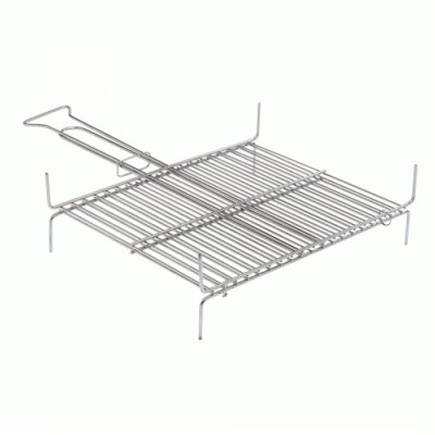 GRATICOLA DOPPIA ZINCATA 35X40 CM ARGENTATA ANGELO B