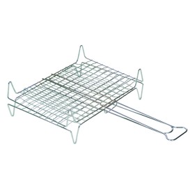 GRATICOLA DOPPIA EXTRA 40X45 CM ARGENTATA ANGELO B