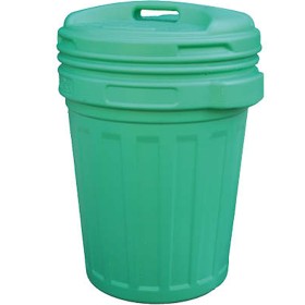 BIDONE PER RIFIUTI CON COPERCHIO A VITE VERDE
