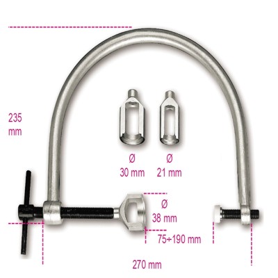 MORSETTO ALZAVALVOLE CON 3 FLANGE 1452K BETA