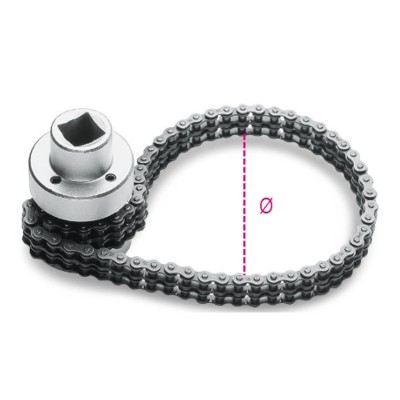 CHIAVE A CATENA DOPPIA SOTTILE X FILTRI OLIO Ø60÷110 BETA