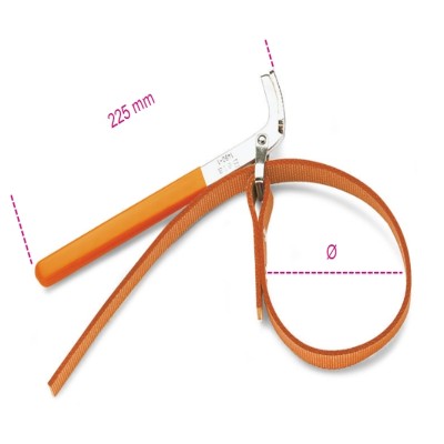 CHIAVE A NASTRO PER FILTRI OLIO Ø MAX 160 MM BETA