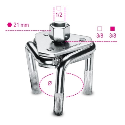 CHIAVE AUTOREGOLABILE X FILTRI OLIO SINISTRORSA BETA