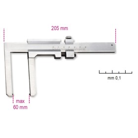 CALIBRO A CORSOIO X DISCHI FRENI LETTURA DECIMALE BETA