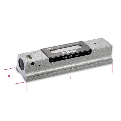 LIVELLA LINEARE DI PRECISIONE IN GHISA PRECISIONE 0,02 MM