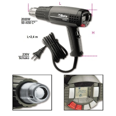 PISTOLA TERMICA REGOLAZIONE ELETTRONICA 1850C BETA