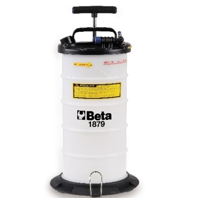 ASPIRATORE LIQUIDI MANUALE E PNEUMATICO DA 9.5 LITRI BETA