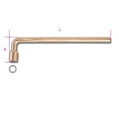 CHIAVE A PIPA ESAGONALE ANTISCINTILLA 41 MM 937BA BETA