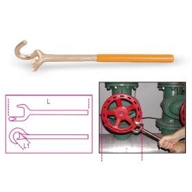 CHIAVE DI MANOVRA X VALVOLE DI SICUREZZA ANTISCINTILLA 370MM