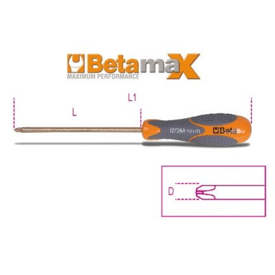 GIRAVITE IMPRONTA A CROCE PHILLIPS ANTISCINTILLA 3X8X200 MM