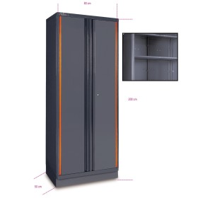 ARMADIO IN LAMIERA A DUE ANTE PER ARREDO OFFICINA C55A2 BETA